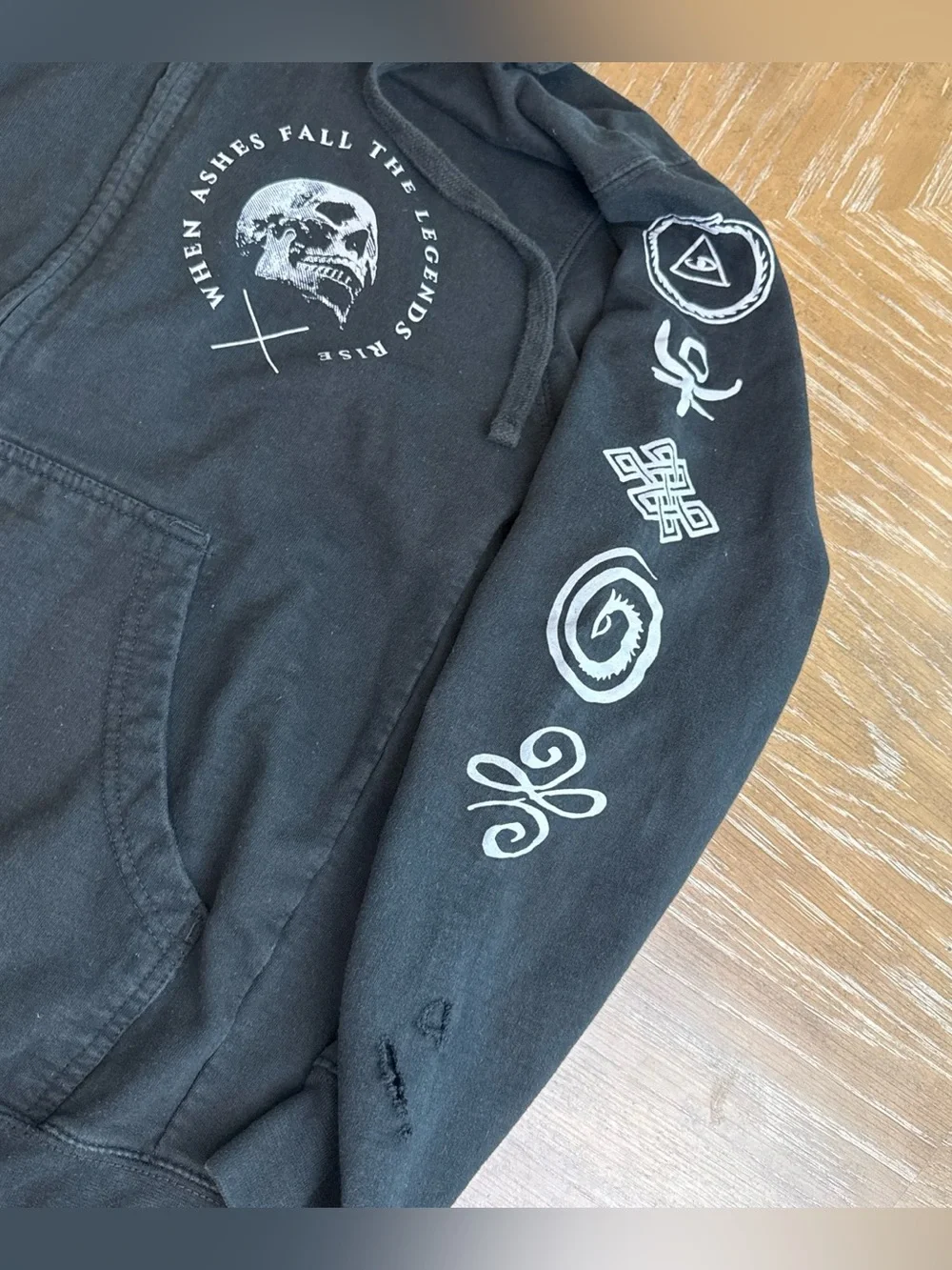 Godsmack When Ashes Fall Graphic Zip-Up Hoodie Jacket
